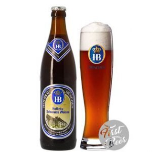 Bia Hofbrau Munchen Schwarze Weisse 5,1% - Thùng 20 chai x 500ml