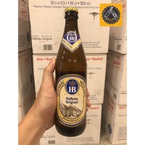 Bia Hofbrau Original 5,1% Đức - thùng 20 chai x 500ml