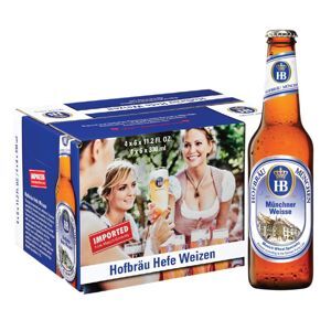 Bia Hofbräu Hefe Weizen 5.1% Thùng 24 Chai x 330ml