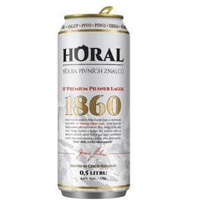 Bia Horal 1860 Premium Pilsner Lager 4.6% Lon 500ml