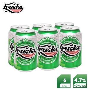 Bia Huda 4.7% Lốc 6 lon 330ml