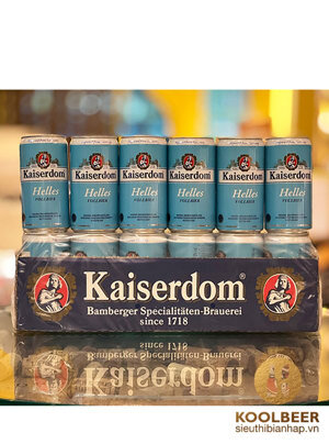 Bia Kaiserdom Helles 4.8% Thùng 24 lon 250ml