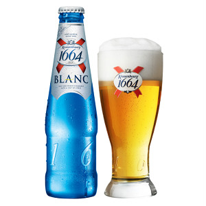 Bia Kronenbourg 1664 Blanc 5% - Chai 330ml, Thùng 24 Chai