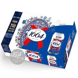 Bia Kronenbourg 1664 Blanc 5% -  lốc 6 chai 330ml