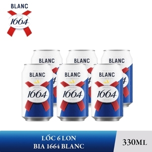 Bia Kronenbourg 1664 Blanc 5% Lốc 6 lon 330ml