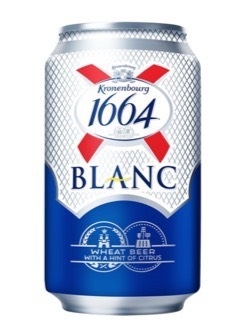 Bia Kronenbourg 1664 Blanc 5% Lon 330ml