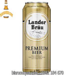 Bia Lander Premium Beer 4.9% Hà Lan - 24 lon x 500ml