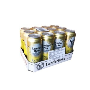 Bia Lander Brau Radler 2% Hà Lan - Thùng 12 lon x 500ml