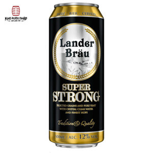 Bia Lander Brau Super Strong 12% Hà Lan - 12 lon 500ml