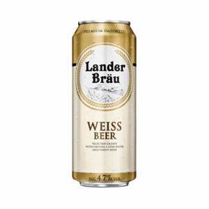 Bia Lander Brau Weissbeer 4.7% Hà Lan - Thùng 12 lon x 500 ml