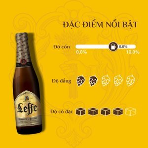 Bia Leffe Blonde - 330ml, 6 chai