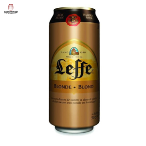 Bia Leffe Blonde vàng 6.6% thùng 24 lon 500ml