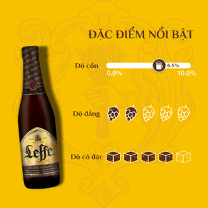 Bia Leffe Brune - 330ml, 6 chai