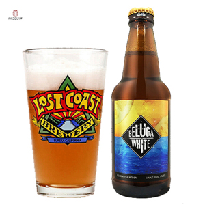 Bia Lost Coast Beluga White 5% Mỹ – chai 330ml