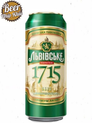 Bia Lvivske 1715 – 4,7% Ukraina – 24 lon 500 ml