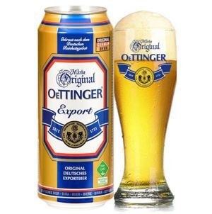 Bia Oettinger Export vàng 5.4% thùng 24 lon 500ml