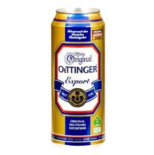 Bia Oettinger Export vàng 5.4% thùng 24 lon 500ml