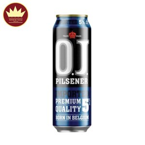 Bia OJ Pilsener 5.0% Thùng 24 Lon x 500ml