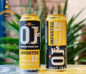 Bia OJ Strong Imported 12% Thùng 24 lon x 500ml