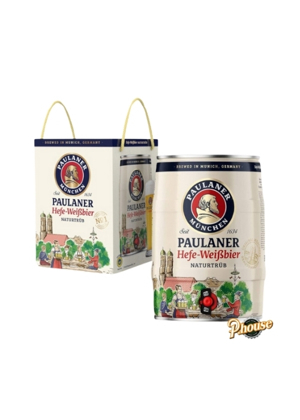 Bia Paulaner Hefe Weissbier 5,5% – Bom 5 Lít