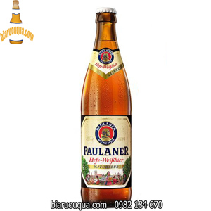 Bia Paulaner Hefe Weissbier Naturtrub 5,5% Đức -20 chai 500ml