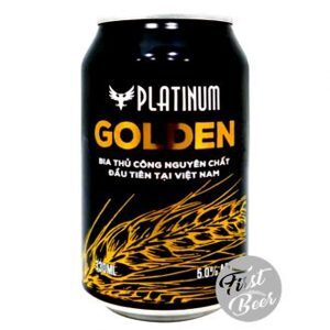 Bia Platinum Golden 5% – thùng 24 lon 330 ml