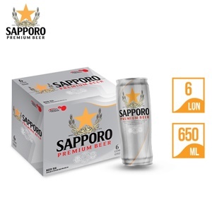 Bia Premium 5% Lon 650ml (Sapporo)