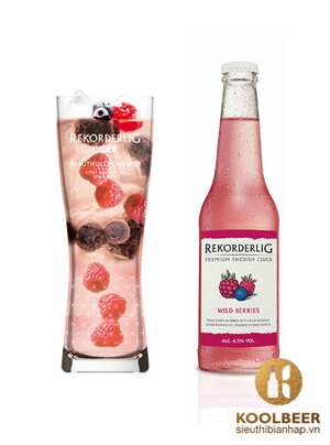 Bia Rekorderlig Wild Berries 4.5% Thùng 24 chai 330ml