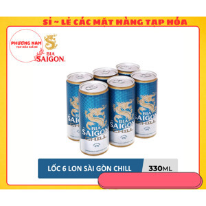 Bia Sài Gòn Chill 4.6% Lốc 6 lon 330ml