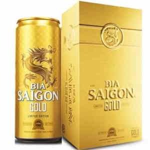 Bia Sài Gòn Gold 5% Thùng 24 lon 330ml