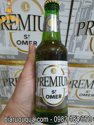 Bia Saint Omer Premium 5% Pháp – 12 chai 250 ml