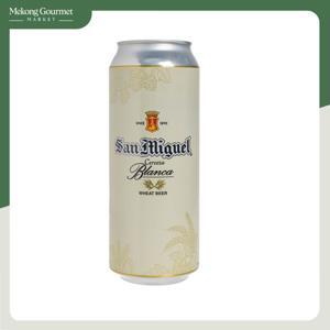 Bia San Miguel Cerveza Blanca lon 490ml