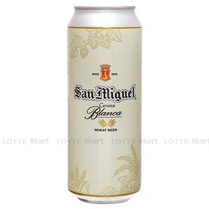 Bia San Miguel Cerveza Blanca lon 490ml