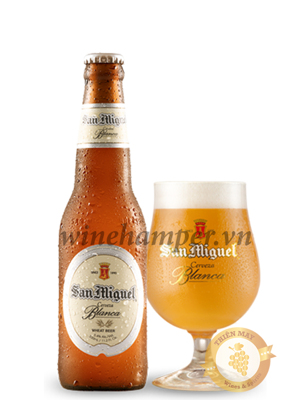 Bia San Miguel Wheat Blanca 5.4% Thùng 24 chai 330ml