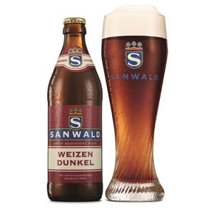 Bia Sanwald Dunkel Weizen 4,9% - chai 500ml
