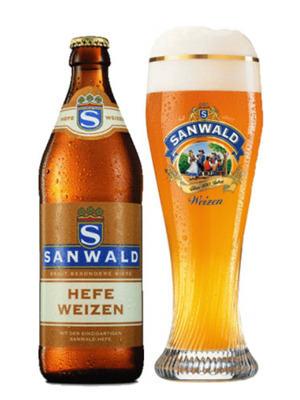 Bia Sanwald Hefe Weizen 4,9% Đức – 20 chai 500ml