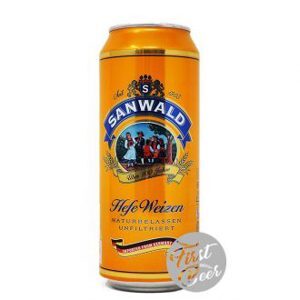 Bia Sanwald Hefe Weizen 4,9% Đức – 24 lon 500ml