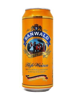 Bia Sanwald Hefe Weizen 4,9% Đức – 20 chai 500ml