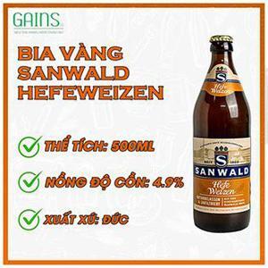 Bia Sanwald Hefe Weizen 4,9% Đức - lon 500ml