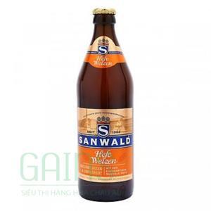 Bia Sanwald Hefe Weizen 4,9% Đức - lon 500ml