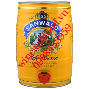 Bia Sanwald Hefeweizen 4.9% Bom 5L