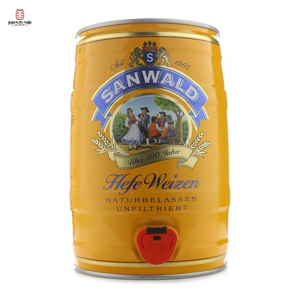 Bia Sanwald Hefeweizen 4.9% Bom 5L