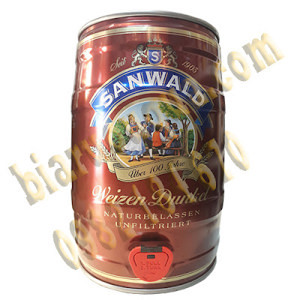 Bia Sanwald Weizen Dunkel 5% Bom 5L