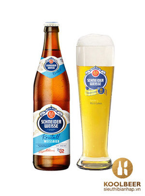 Bia Schneider Weisse Kristall 5.3%  – Chai 500ml – Thùng 20 Chai