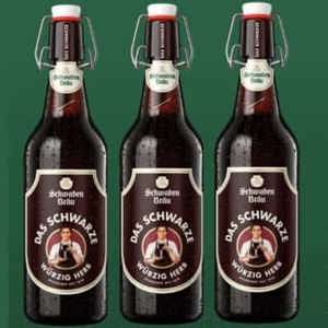 Bia Schwaben Brau  Das Schwarze 4,9% Đức – 20 chai 500ml