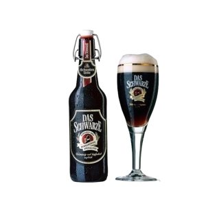 Bia Schwaben Brau  Das Schwarze 4,9% Đức – chai 500ml