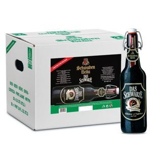 Bia Schwaben Brau  Das Schwarze 4,9% Đức – 20 chai 500ml
