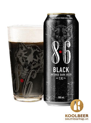 Bia Sói 8.6 Black 7,9% Thùng 24 lon 500ml