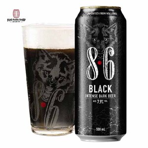 Bia Sói 8.6 Black 7,9% Thùng 24 lon 500ml