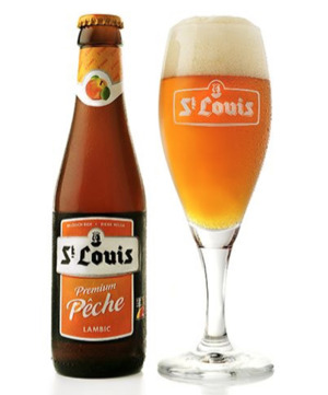 Bia St. Louis Premium Peche 2.6% Bỉ  – chai 250 ml